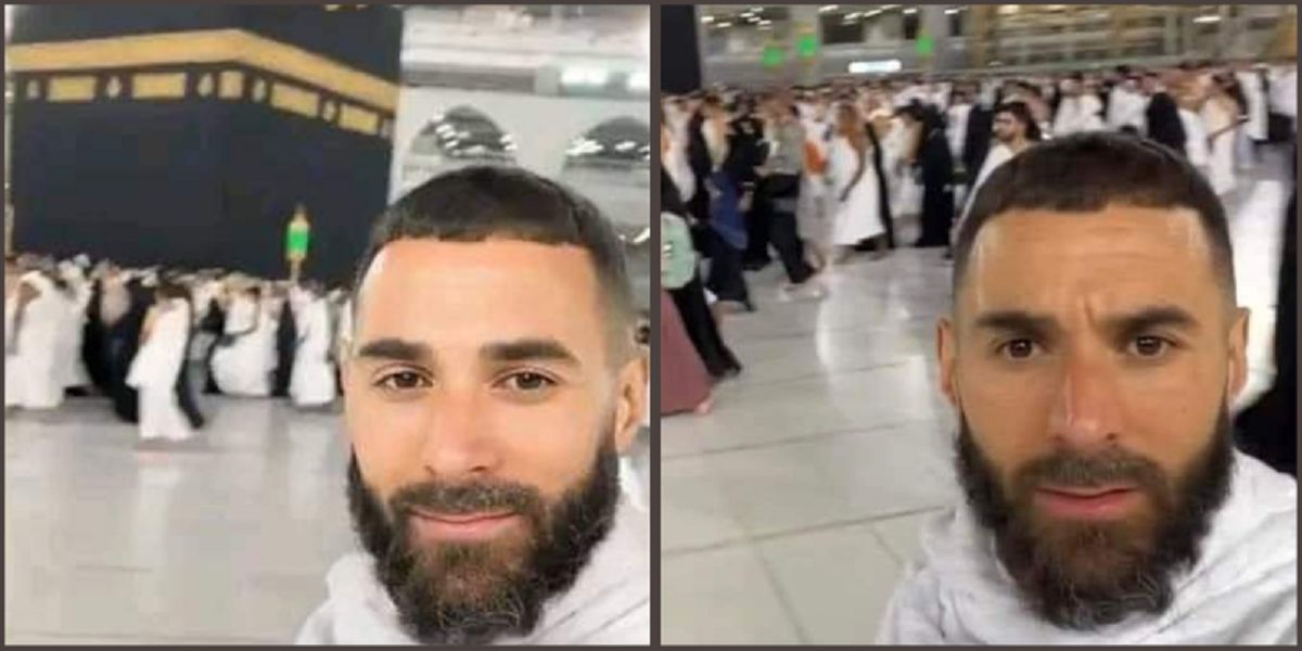 Karim Benzema En Lieux Saints Devant La Mecque La Toile S Enflamme