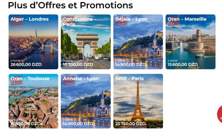 AIr Algérie promotions